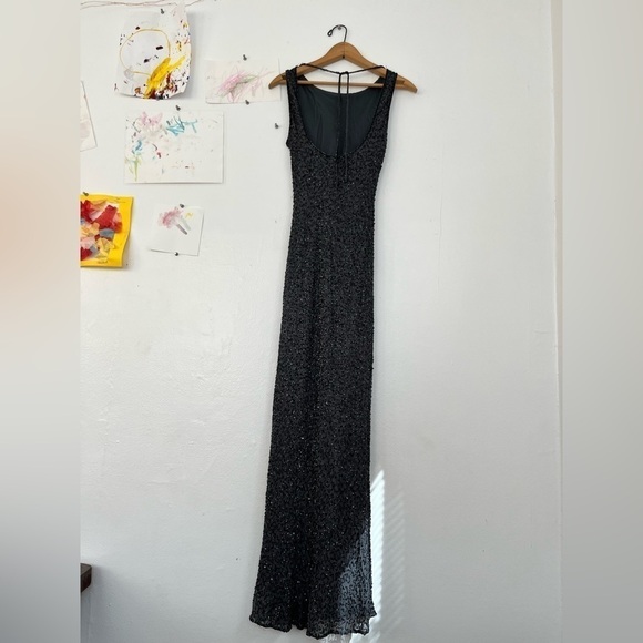 Vintage 100% Silk Stenay Beaded Dress - Picture 5 of 9